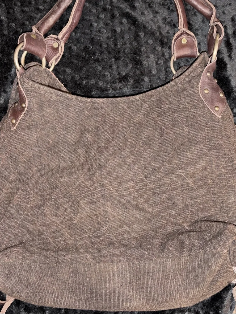 Scully Southwestern Kilim Textile & Leather Shoulder Hobo Bag